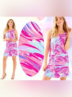 Lilly Pulitzer Jackie Silk Shift Dress | XL | EUC